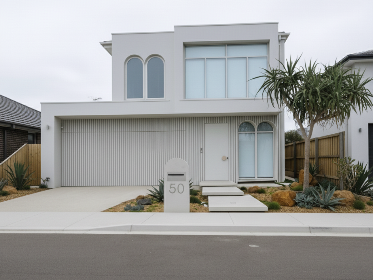 Greenvale - Architectural Steps & Custom Letterbox